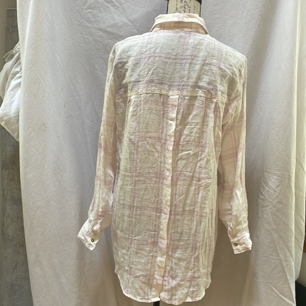 Free People Linen button down - Picture 2 of 4